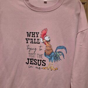 Size XXL Light Pink Sweatshirt